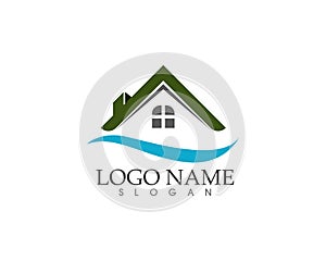 Home buildings logo and symbols icons template