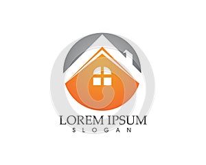 Home buildings logo and symbols icons template