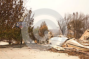 Randomness of fire, house burned in Carr fire Redding California