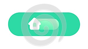 Home Button Icon for User Interface Navigation, vector design Generative AI