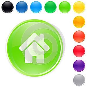 Home button vector set