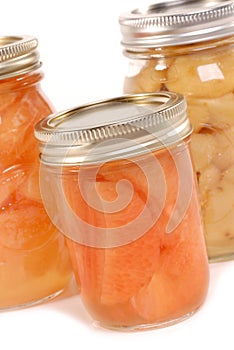 Home canned fruit for preservation