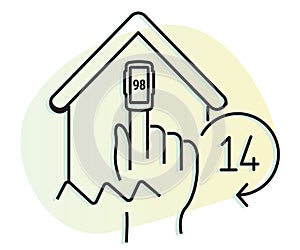 Home Care - Pulse Oximeter - Medical Device - Illustration