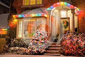 Home Christmas decoration in USA