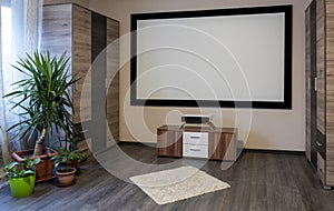 Home Cinema System with projector photo