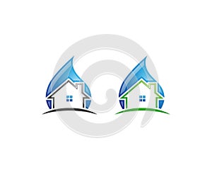 Home cleaning services Logo and Icon Design