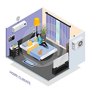 Home Climate Isometric Composition