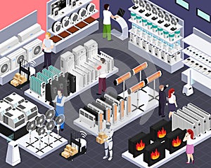 Home Climate Isometric Composition