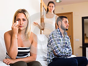 Home conflict among three young adults