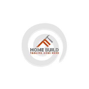 Home Construction Concept Logo Design Template Isolated on white background