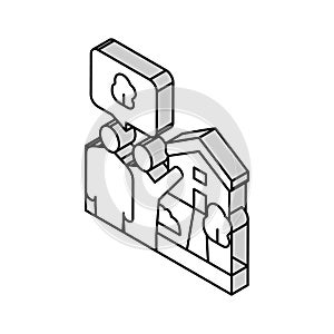 home consultations isometric icon vector illustration