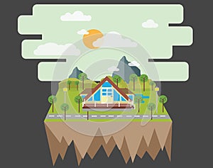 Home in the countryside