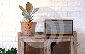 Home decor ideas with a classic Bluetooth speaker