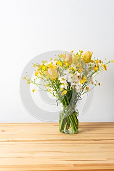 Home decoration with flowers