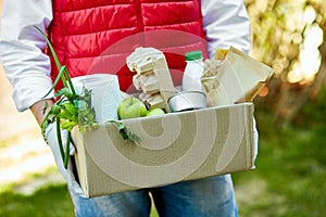 Home delivery food during virus outbreak, coronavirus panic and pandemics photo
