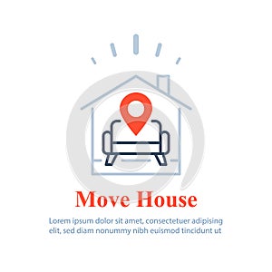 Home delivery services, move house , find apartment to rent, rental estate