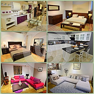Home design collage photo