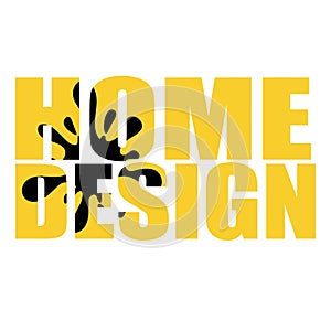 Home Design, silhouette design, for drawing