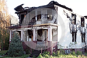 Home destroyed by fire