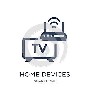 Home Devices icon. Trendy flat vector Home Devices icon on white