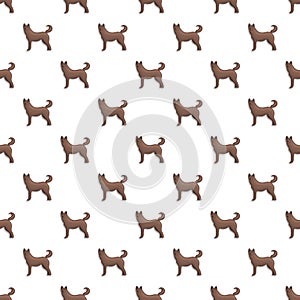 Home dog pattern seamless