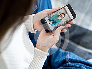 home e-learning video call online teacher on phone