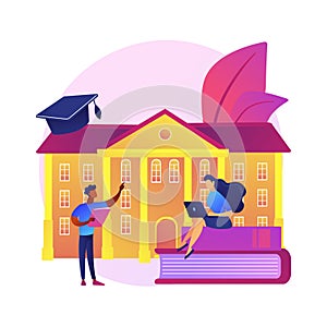 Home education vector concept metaphor
