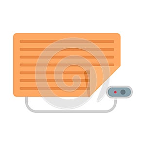 Home electric blanket icon, flat style