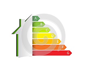 home energy efficiency rating. smart eco house improvement template. certification system element