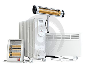 Home equipment for heating, halogen, infrared of quartz heater.