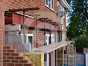Home extension under construction
