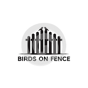 Home fence logo design template