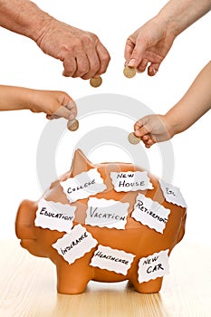 Home finances concept