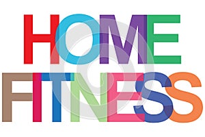 home fitness on white