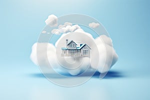 Home floating on clouds clear style