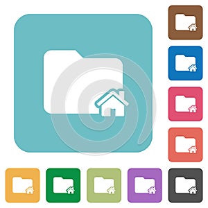 Home folder flat icons