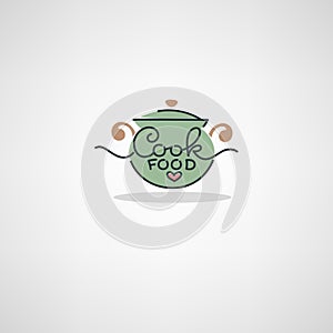 Home Food Logo, image of cooking pot