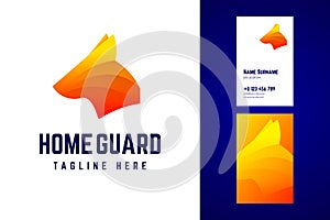 Home guard logo and business card template.
