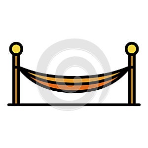 Home hammock icon color outline vector