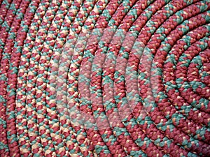 Home: handmade coiled rag rug