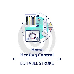 Home heating control concept icon