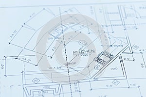 Home House Interior Blueprints Drafting Plan Drawing Details