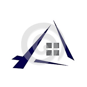 home house real estate realty logo vector design for property business and mortgage company