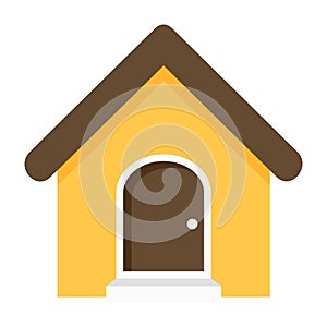 Home House Simple Modern Icon on White