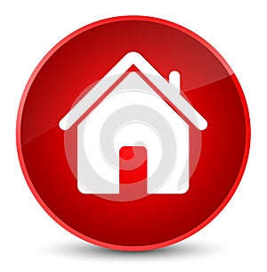 Home icon elegant red round button