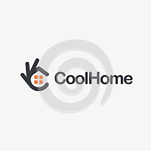 Home icon. Ok symbol, Okay vector logo, high quality