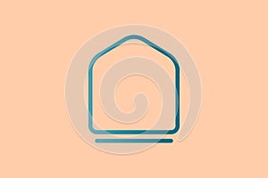Home icon. icon related to UI elements. suitable for web site, app, user interfaces,element, printable etc. line icon style.