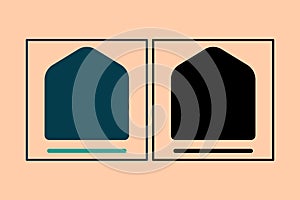 Home icon. icon related to UI elements. suitable for web site, app, user interfaces,element, printable etc. solid icon style.