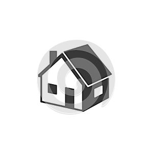 Home icon vector. House, real estate icon symbol isolated flat