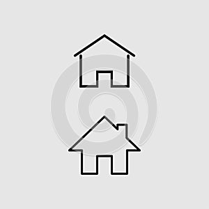 Home icon vector sign